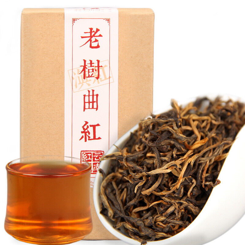 HelloYoung Tea/Yunnan Black Tea Loose Leaf Dianhong Tea Red From Ancient Tea Tree 80g