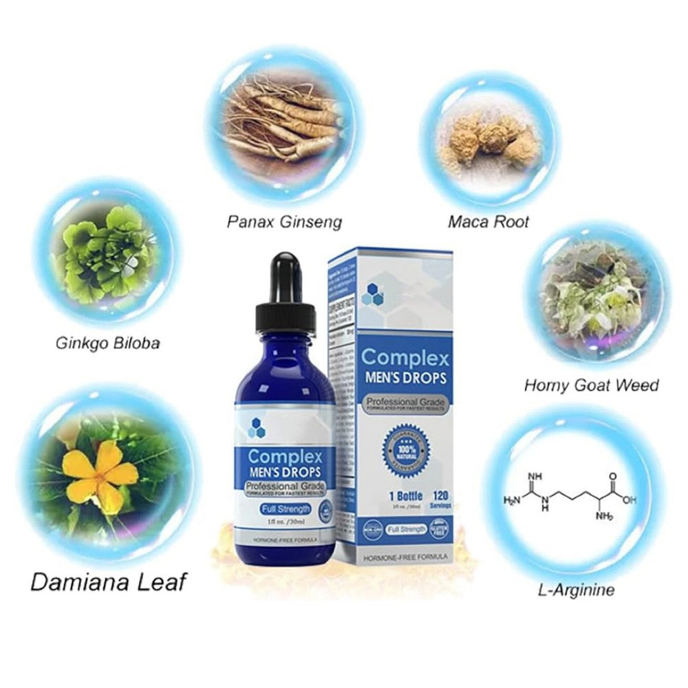 Natural Complex Men's Drops Secret Drops for Strong Men Men’s Drops