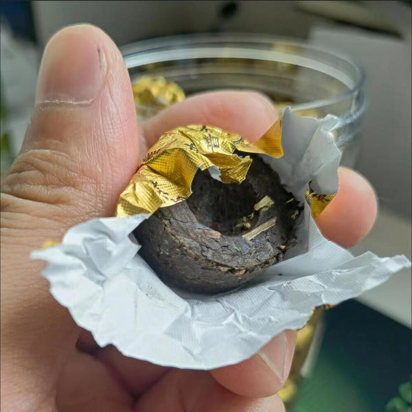 250g/Can Ripe Puerh Tea Small Tuocha Glutinous Rice Aroma Pu-erh Tea Cooked Tea