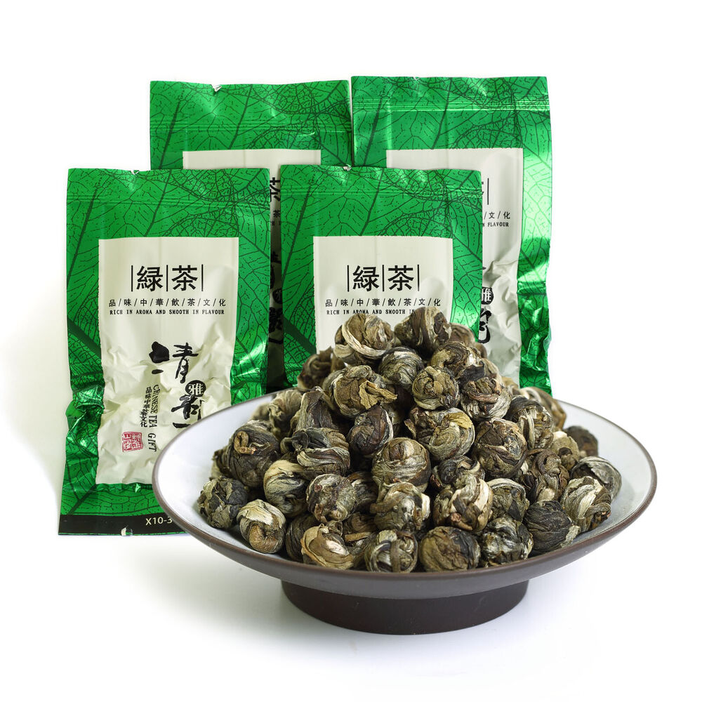 HelloYoung HELLOYOUNG 30Pcs*8g Supreme Jasmine Dragon Pearl Loose Green Tea Hand Roll Main image