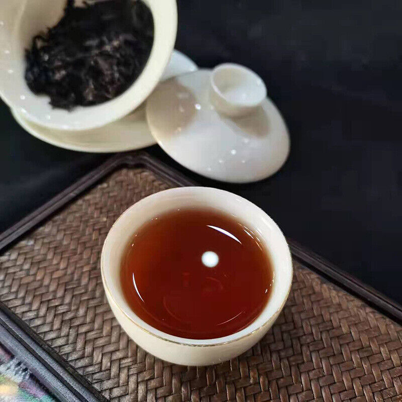 HelloYoung TeaTree Cooked Pu-erh Tea Cake Pu'er Black Tea 357g Laobanzhang Pu-erh Ripe Tea Old