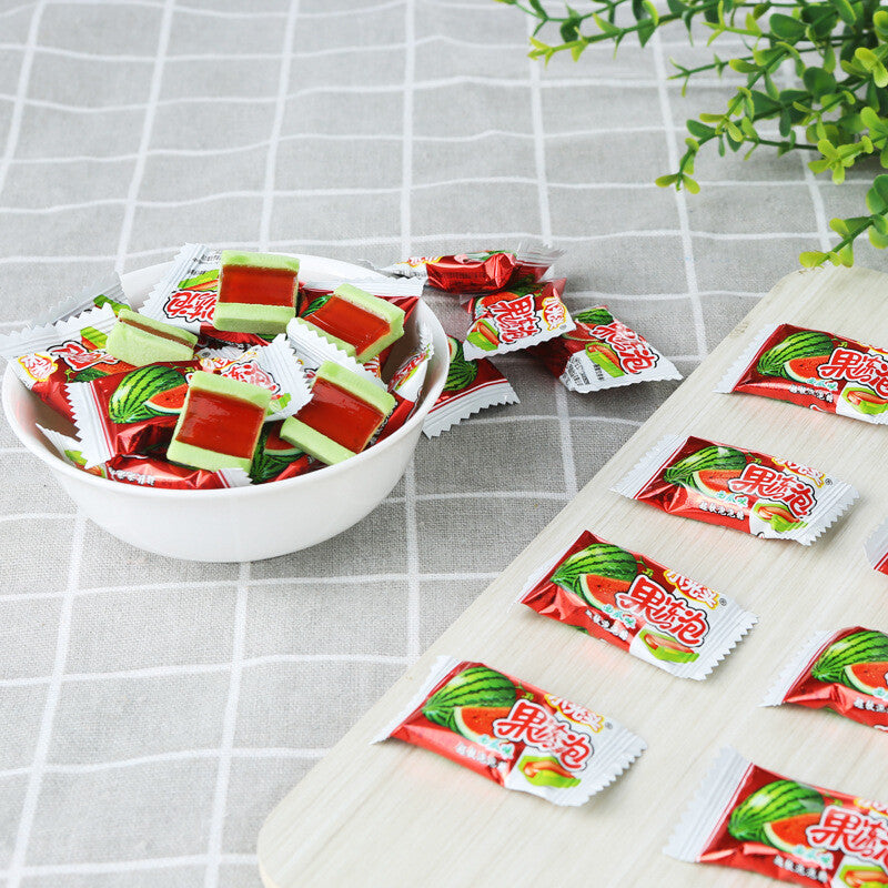 500g Chinese Characteristic Jelly Bubble Watermelon Flavor Bubble Candy Snack Secondary image