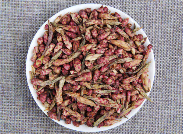HelloYoung Big Snowy Mountains Wild Ancient Tree Red Que Zui Tea Pu-erh Tea Purple Bud 500g