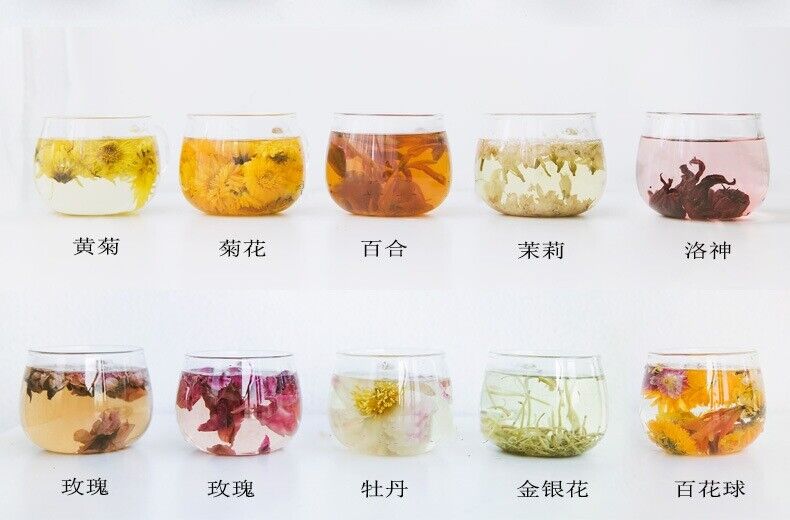 HelloYoung Handmade 10 Kinds Chinese Mix Blooming Tea Balls Flowers Flowering Tea Buds 500g