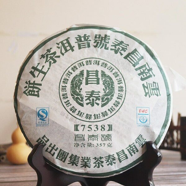 HelloYoung China Chang Tai 7538 Puer Sheng Raw Yunnan Changtai Pu-erh Tea Cake 357g