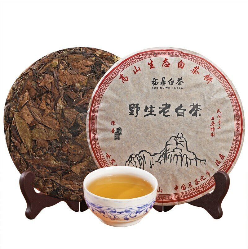 HelloYoung Fuding Wild Old White Tea High Mountain Bai Cha Shou Mei Loose Leaf 350g Main image