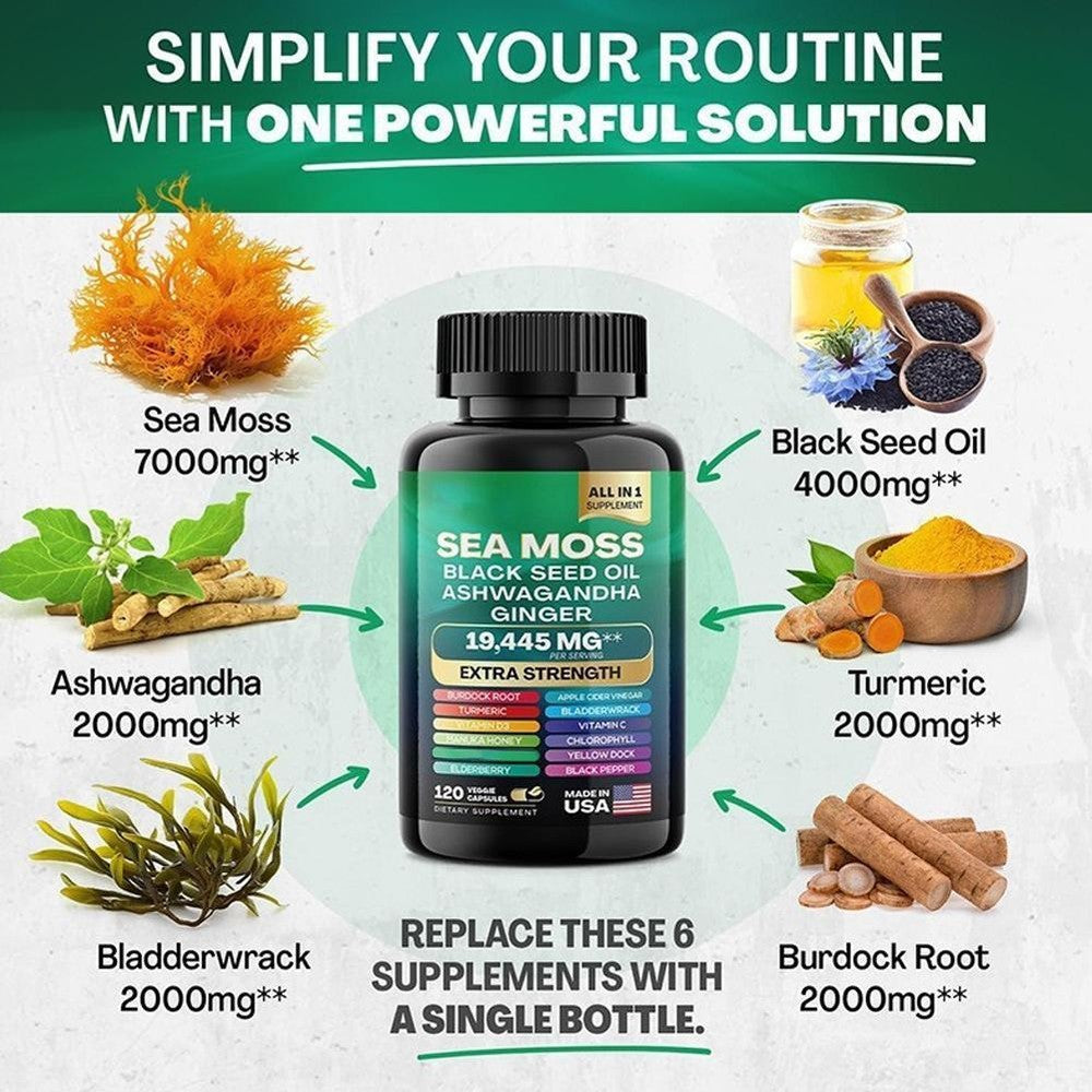 Sea Moss & Shilajit Power Combo Regulates blood sugar and blood pressure