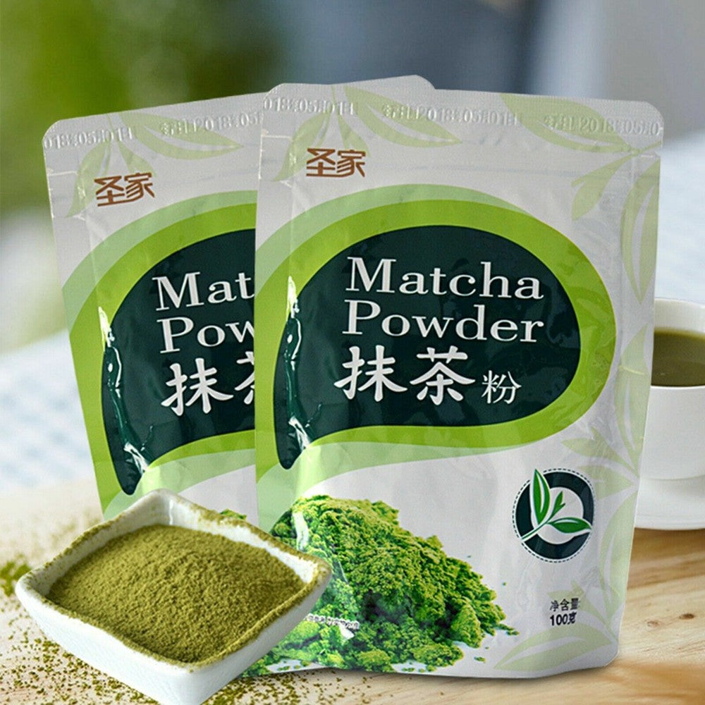 New 100% Pure Organic Natural Matcha Green Tea Powder 100g each bag Main image