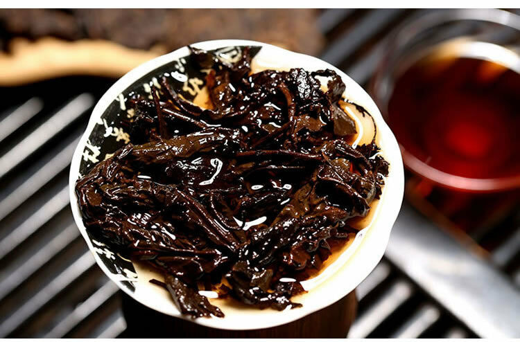 HelloYoung Treasures Puwen Yunya Pu'er 400g Ripe Puer Tea Cake Shu Puer Old Puerh Cha