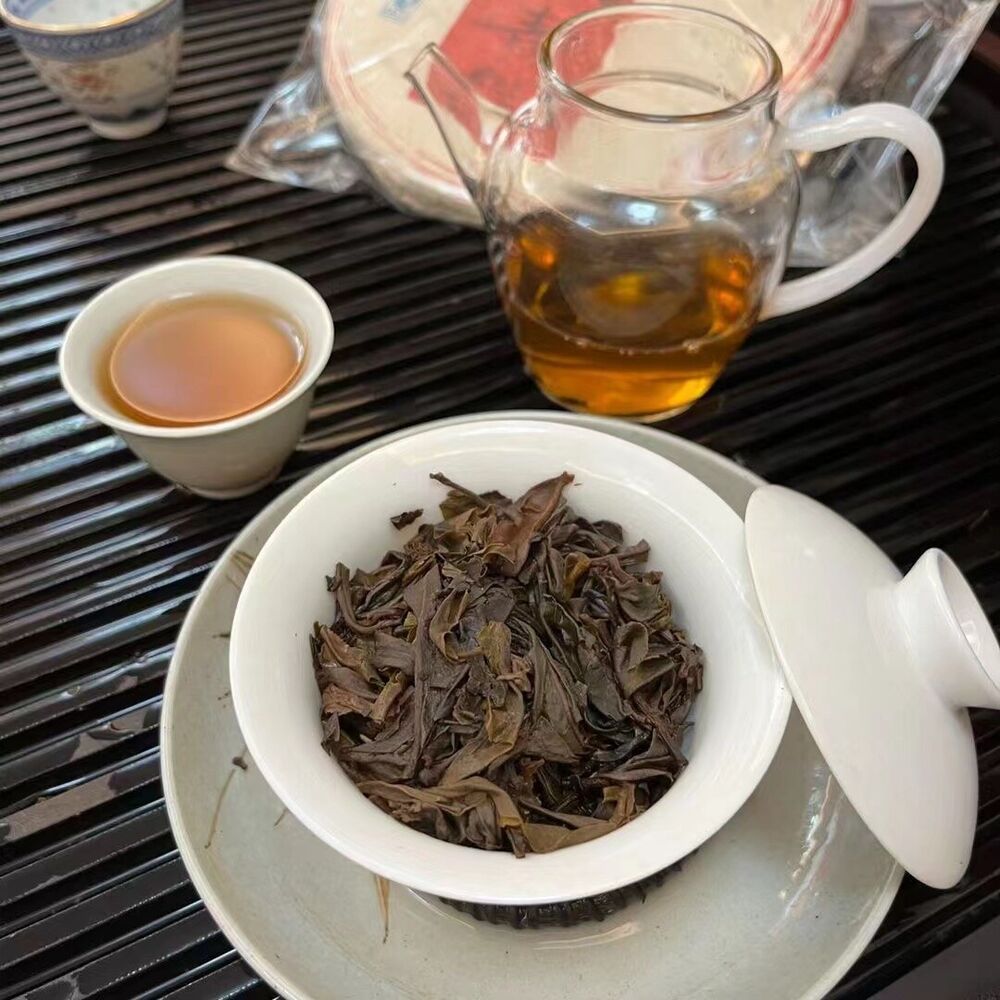 357g Yunnan Old Puerh Tea Daxueshan Sheng Pu-erh Tea Cake Aged Pu'er Tea