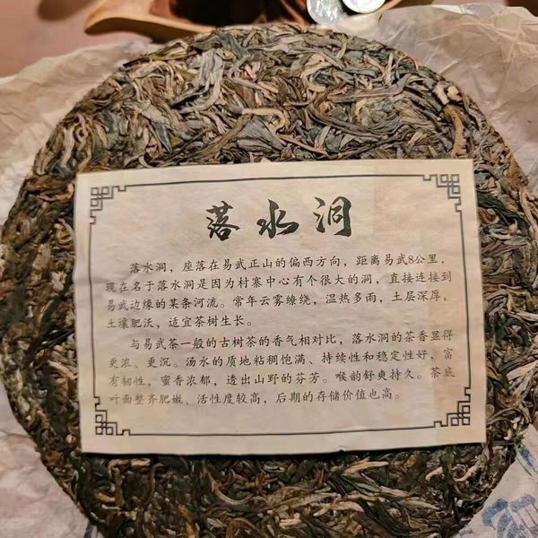 357g Yiwu Aged Pu-erh Raw Tea Old Puerh Raw Tea Cake Ancient Tree Pu'er Tea