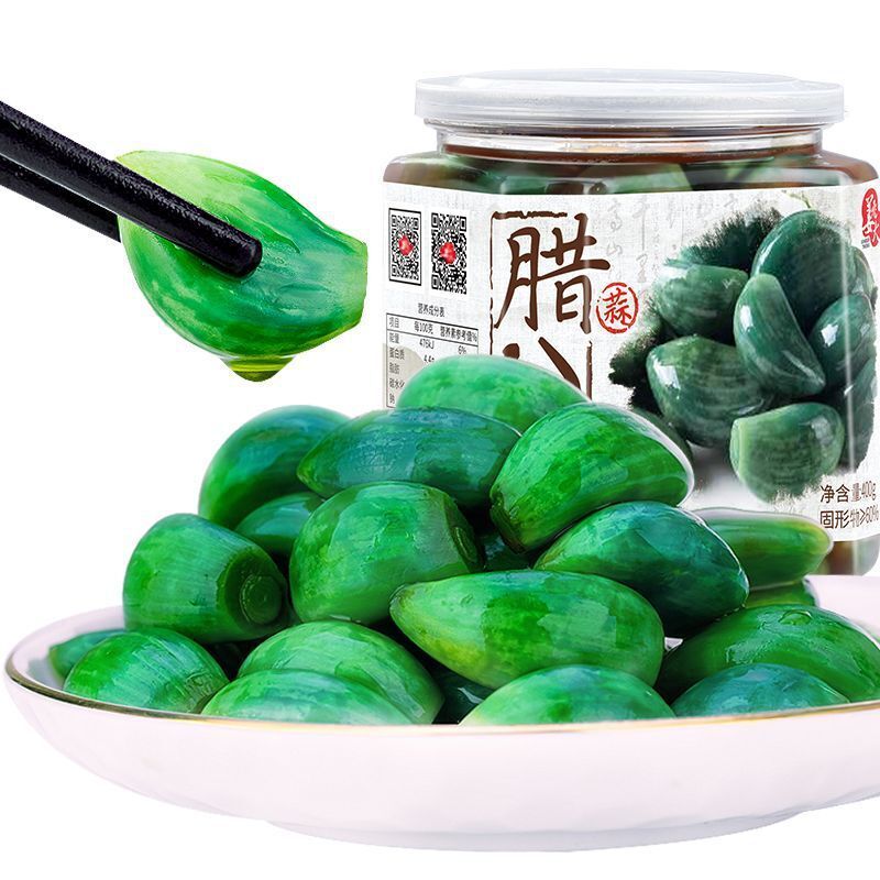 200g*3 腊八蒜绿醋泡大蒜 Laba garlic green vinegar bubble garlic specialty food Secondary image