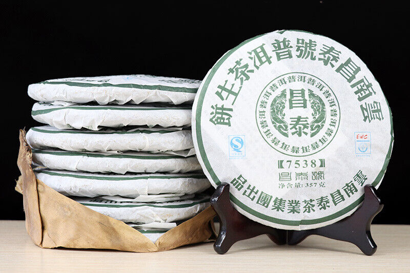 China Yunnan Chang Tai Tea Group Sheng Green Pu Er 7538 Raw Puer Tea 357g