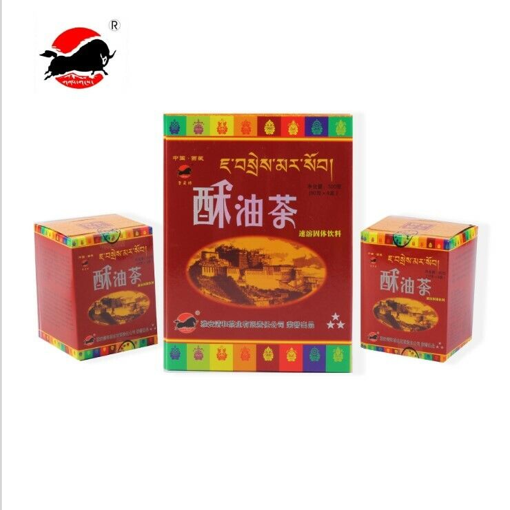 HelloYoung Sheng Gang Instant Tibetan Original Flavour Salty Yak Butter Tea 320g Box