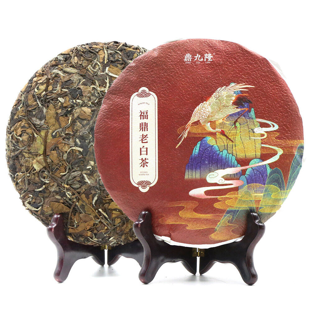 HelloYoung FuDing Old Tree Bai Cha Chinese White Tea Cake 350g Main image
