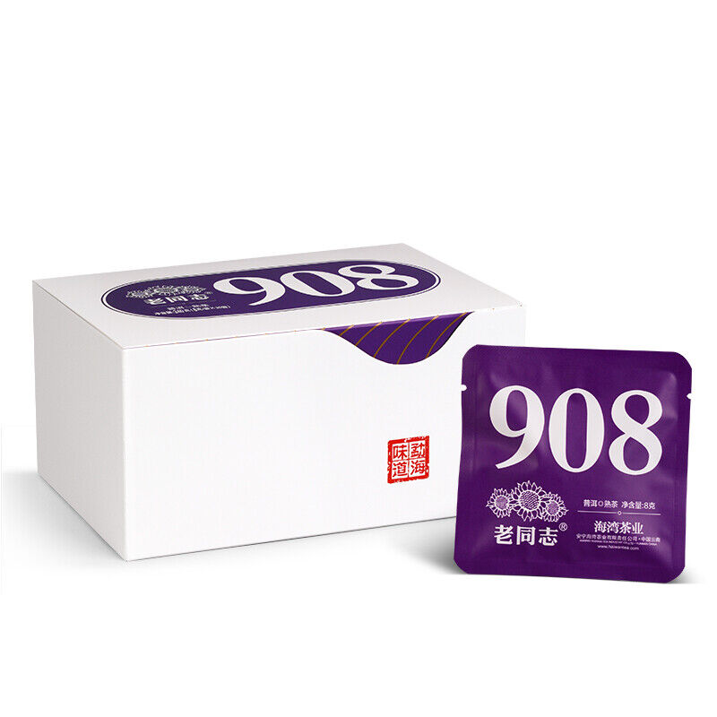 HelloYoung Haiwan Lao Tong Zhi Old Comrade 908 Mini Pu'er Tea Cake Pu-erh 240g Ripe Main image
