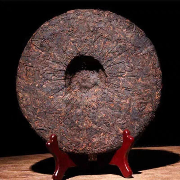 357g Laobanzhang Puerh Ripe Tea Cake Yunnan Menghai Pu-erh Cooked Tea Black Tea