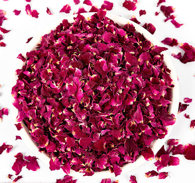 HelloYoung Red Rose Petal, Organic | Rosa Centifolia | Edible Dry Flower - Food Grade Herb
