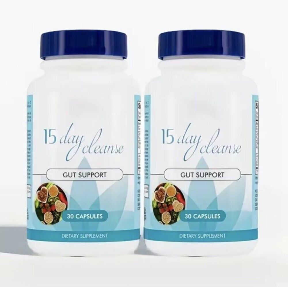 Darm und Colon Support 15 Day Cleanse Detox 30 CAPSULES Non-GMO