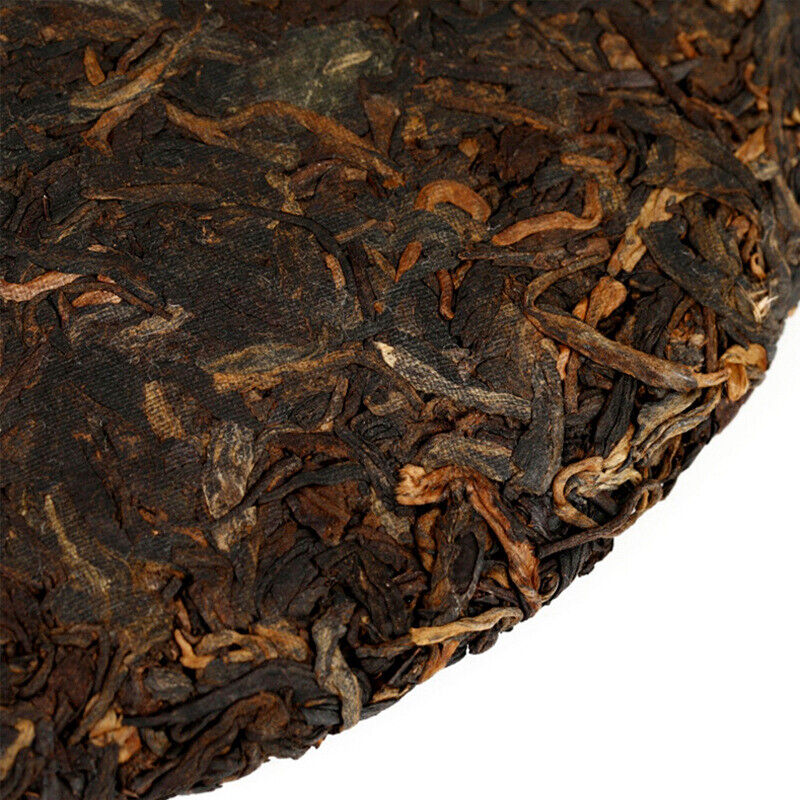 357g Yunnan Puerh Cooked Tea Laobanzhang Aged Ripe Pu-erh Tea Cake Old Pu'er Tea