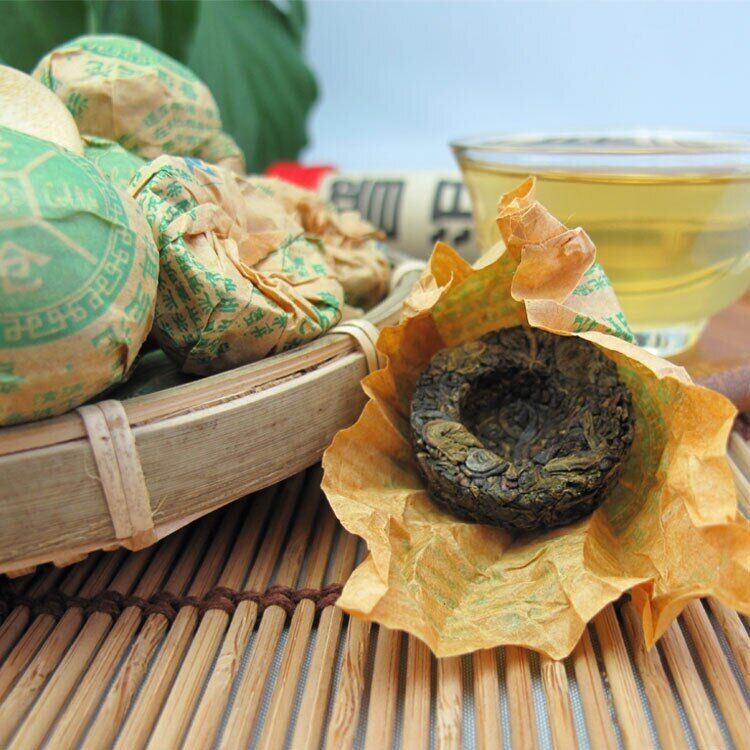 HelloYoung Laocang Mini Shen Puer Tuo Cha Original Taste Sheng Puerh Tuocha Secondary image