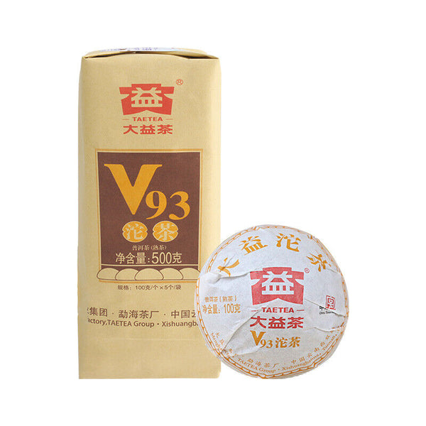 V93 Menghai Tea Factory Dayi Pu-erh Tea Tuo Cha Black Puer Tea Ripe