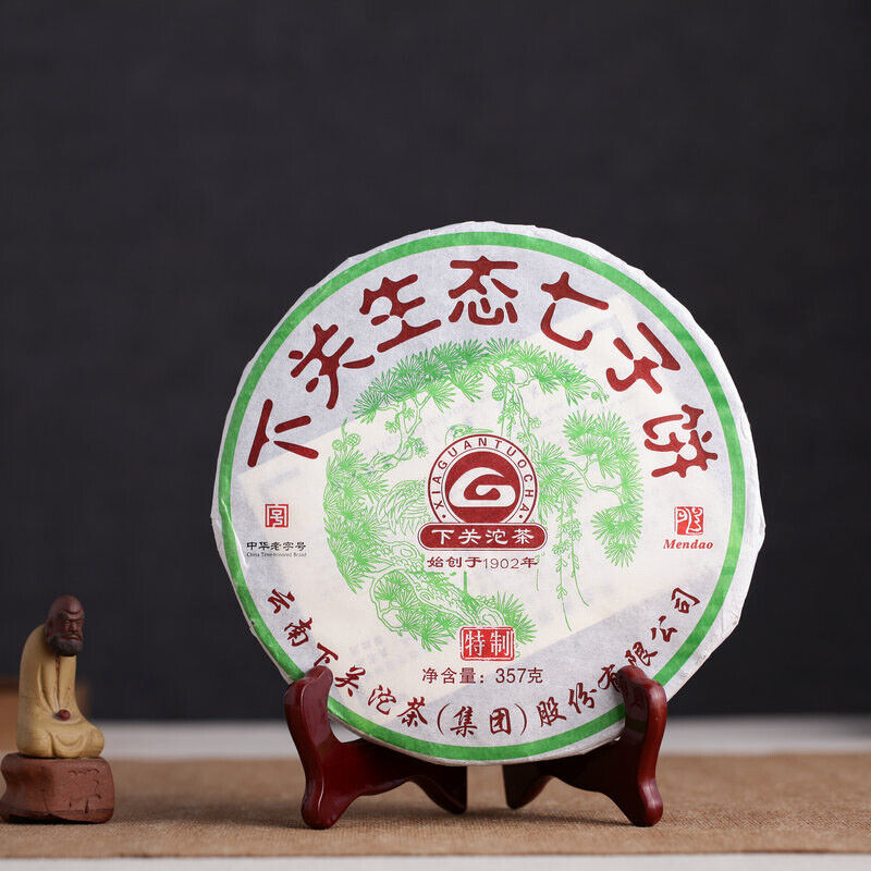 HelloYoung XiaGuan ECOLOGICAL PUERH BING Ancient Tree Tea Puer Tea Raw Iron Cake 357g Main image