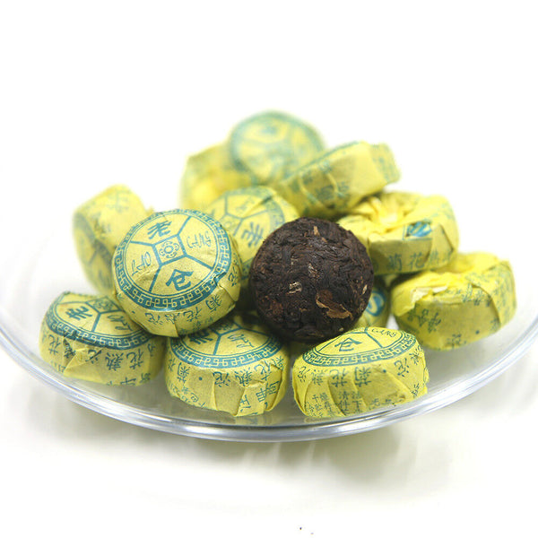 HelloYoung Laocang Yunnan Tuocha Tea Chrysanthemum Aroma Ripe Mini Pu Erh Tuo Cha Tea