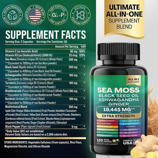 Shilajit Power Combo Dynamic Bundle - Sea Moss Multivitamin