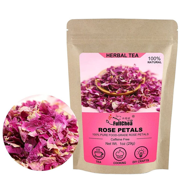 HelloYoung FullChea Dried Rose Petals 29g Edible Flowers Real Rose Petals