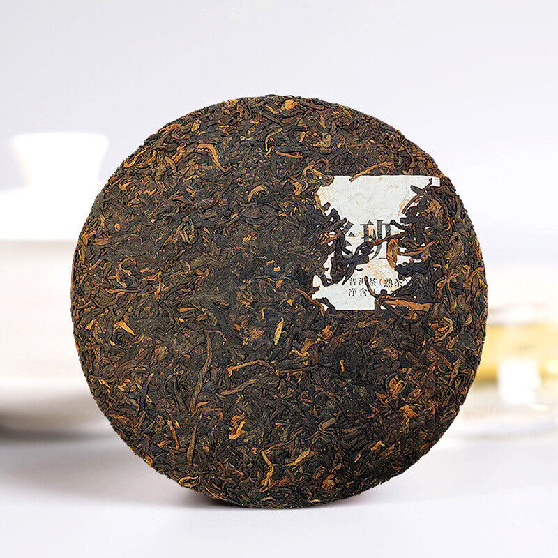 357g Yunnan Puerh Cooked Tea Laobanzhang Aged Ripe Pu-erh Tea Cake Old Pu'er Tea Secondary image
