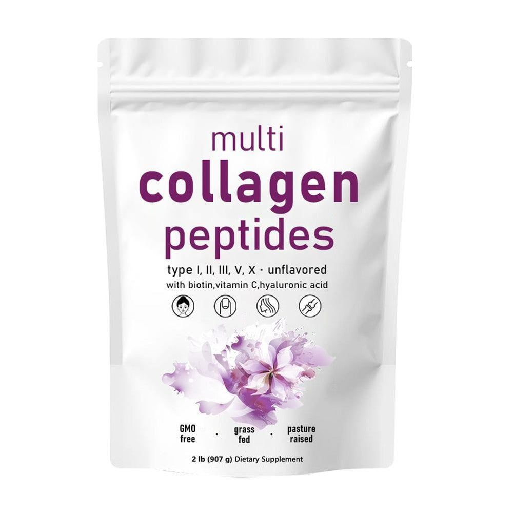 Premium Multi Collagen Peptides Powder - Hydrolyzed (Type I, II, III, V, X)