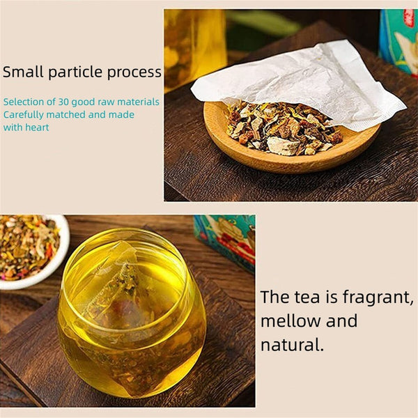 30-90 Bag Herbal Stone Clearing Tea Herbal for Health  18 Flavors Liver Care Tea