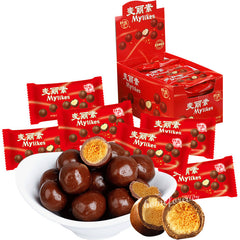 24 Bags x 25g Liangfeng Mylikes Chocolate Chinese Snack Food 梁丰麦丽素夹心巧克力零食