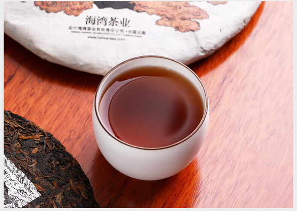 HAIWAN Old Comrade Lianggong Pengtu Pu-erh Tea Cake  400g Ripe Puer Pu Er