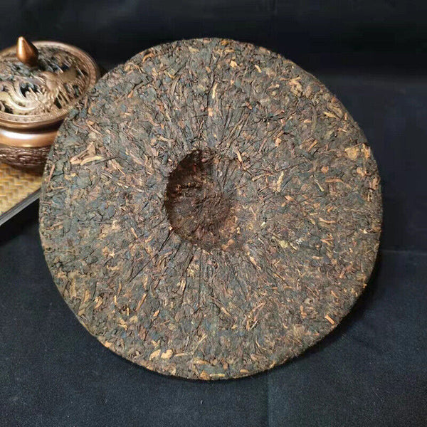 HelloYoung TeaTree Cooked Pu-erh Tea Cake Pu'er Black Tea 357g Laobanzhang Pu-erh Ripe Tea Old