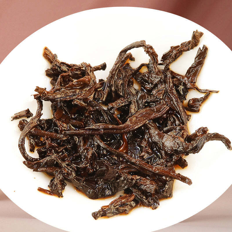 357g Puerh Ripe Tea Cake Yunnan Big Leaf Pu-erh Black Tea Aged Cooked Pu'er Tea Secondary image