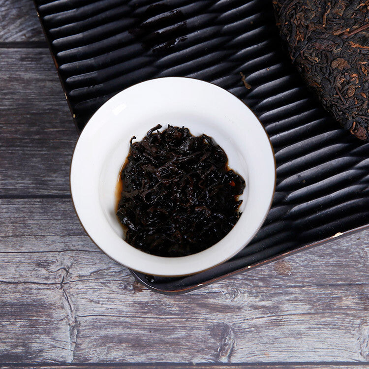 HelloYoung TAI HE * Dr. Pu'er Tea Pure Jingmai Arbor Tree Pu-erh Big Cake Ripe 357g