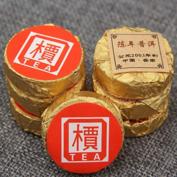 HelloYoung Yunnan 'Jia' Word Mini Tuocha Made by Old Puer Shu Puerh Tea