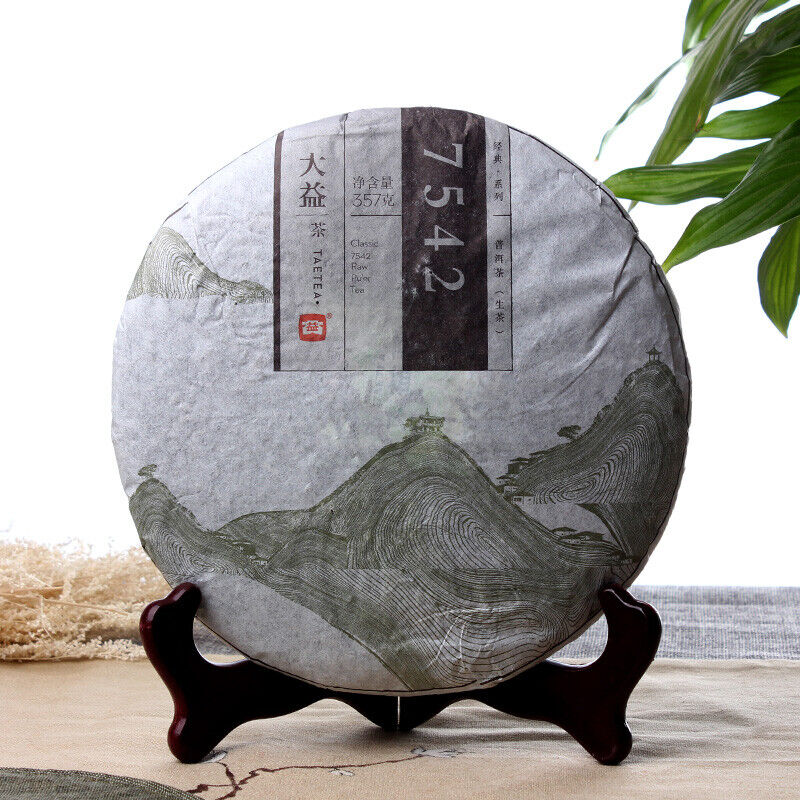 HelloYoung Menghai Dayi 7542 Pu'er Tea Cake Chinese Yunnan Puerh Pu-erh 357g Raw Puer Main image