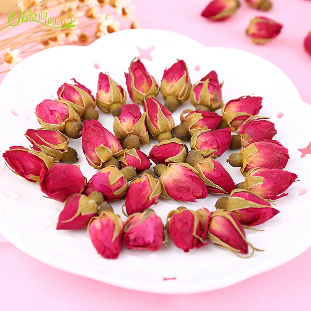 Chinese Flower Red Rose Bud Tea,Aroma Dry flowers, Floral Herbal Blooming Tea Main image