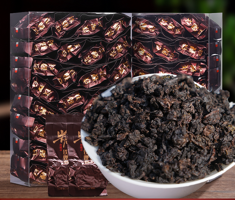 HelloYoung Anxi Black Dragon Roasted Oolong Tea Loose Leaf with Toasted Flavor AAAA Main image