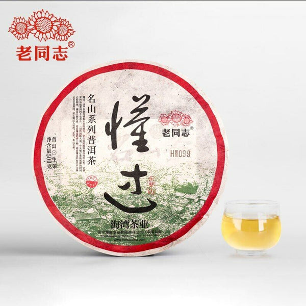 HelloYoung Haiwan Sheng Puer Tea Dong Guo Village Ancient Tree Raw Puerh Tea 500g