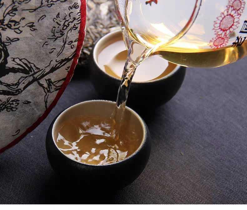 HelloYoung Laotongzhi Puerh Tea Pasha Old Tree Pu'er Raw Tea 500g Sheng Puer Tea Cake