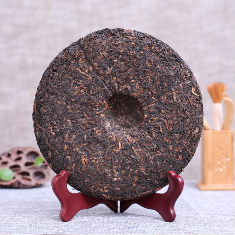 357g Yunnan Pu'er Cooked Tea Cake Bohetang Pu-erh Ripe Tea Chinese Old Pu'er Tea