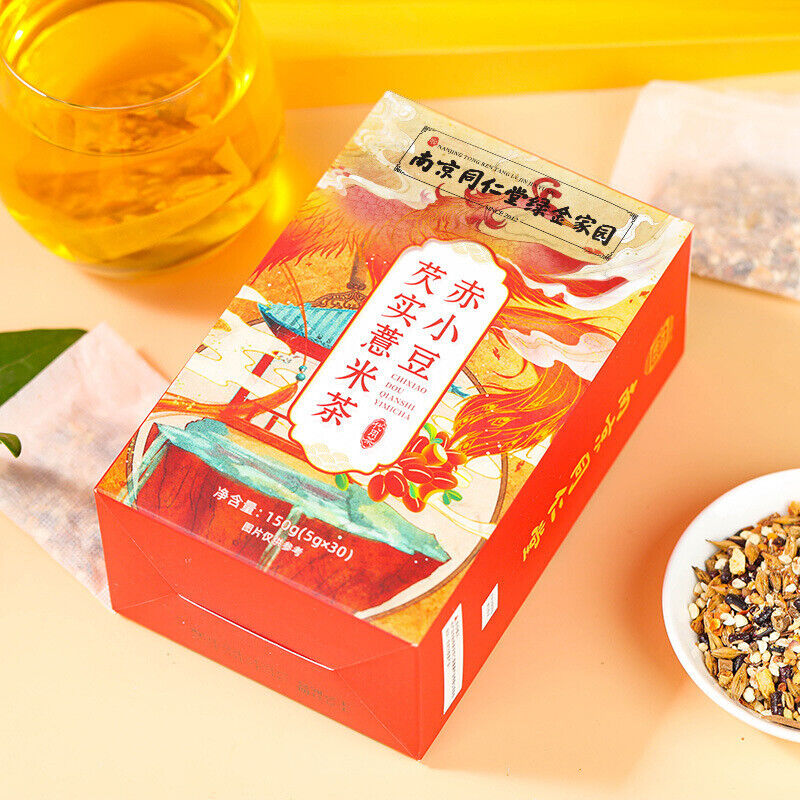 同仁堂赤小豆芡实薏米茶养生茶150g TongRenTang Chixiaodou Gorgon Pearl Barley Tea Health tea Secondary image