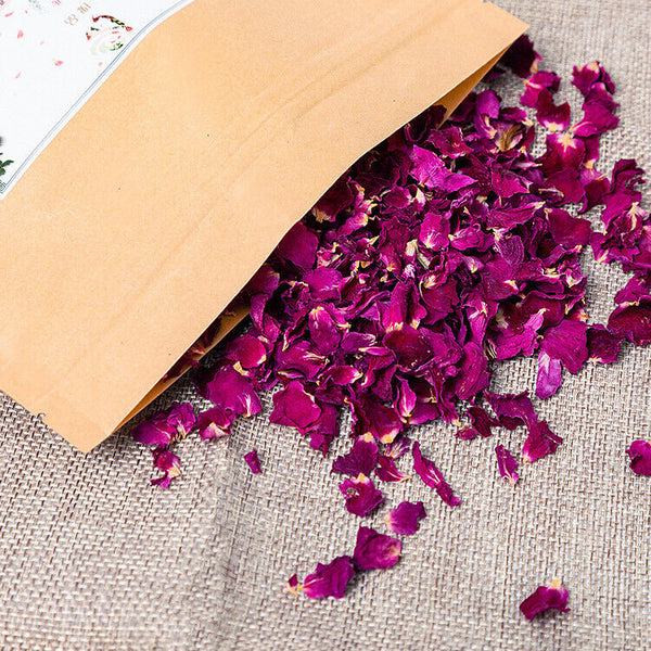 HelloYoung Red Rose Petal, Organic | Rosa Centifolia | Edible Dry Flower - Food Grade Herb