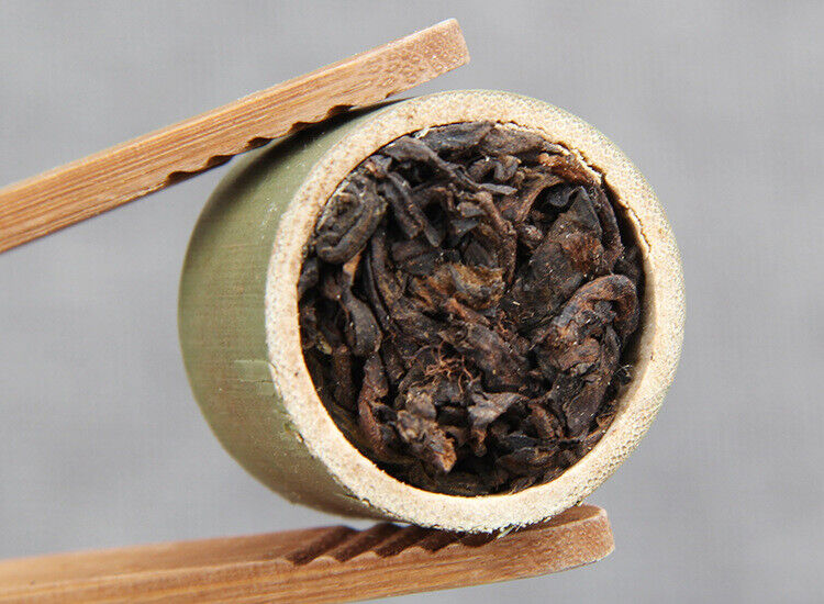 HelloYoung Year Supreme Bamboo Bingdao Ancient Pu'er Puerh Tea Yunnan Puer Ripe 500g