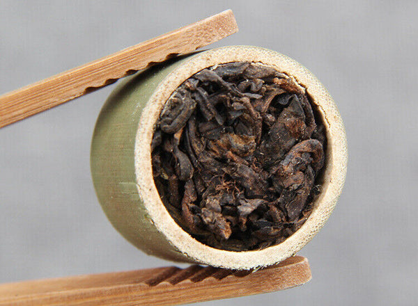 HelloYoung Year Supreme Bamboo Bingdao Ancient Pu'er Puerh Tea Yunnan Puer Ripe 500g