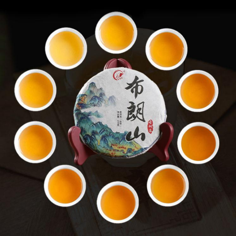 200g Yunnan Raw Pu-erh Tea Cake Bulang Mountain Ancient Tree Puerh Tea Pu'er Tea Secondary image